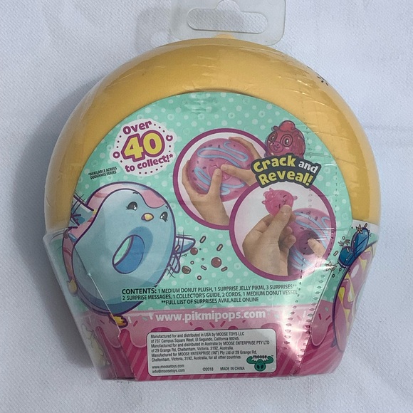 Pinkie Pops Doughy Surprise 1 pc Medium Plush Toy with Surprise toy inside - Picture 4 of 6